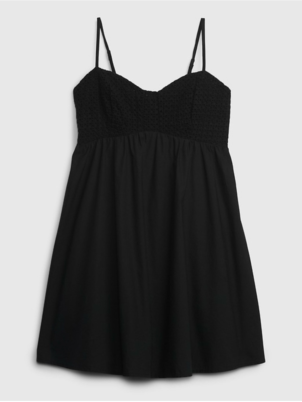 GAP Black Mini Eyelet Dress - NWOT